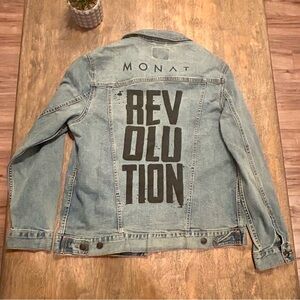Monat Revolution Denim Jean Jacket Size Medium